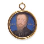~ Follower of François Clouet (1522-1572) French Portrait of a bearded man in black doublet
