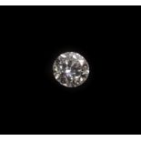 A Loose Round Brilliant Cut Diamond, 0.71 carat not illustrated The diamond is accompanied by a