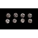 Eight Loose Round Brilliant Cut Diamonds, 0.40-0.45 carat approximately each not illustrated . The