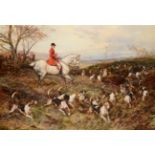 Heywood Hardy ARWS, RPE (1842-1933) Master of the hounds Signed and dated 1906, oil on canvas,