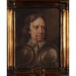 After Samuel Cooper (1609-1672) Portrait of Oliver Cromwell Watercolour on card, 14.5cm by 11.5cm