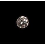 A Loose Round Brilliant Cut Diamond, 0.72 carat not illustrated The diamond is accompanied by a