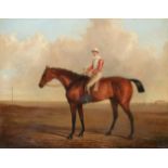 Benjamin Marshall (1768-1835) Chestnut horse with jockey up Signed, oil on canvas, 69.5cm by 90cm