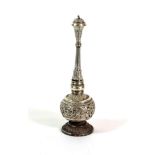 A Chinese Silver Rosewater Sprinkler, late Qing Dynasty, made for the Islamic market, of typical
