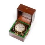 A Mahogany Two Day Marine Chronometer, signed John Wood, Liverpool, No.147, 19th century, three tier