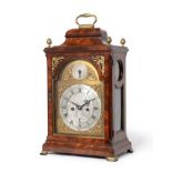 ~ A George III Mahogany Quarter Striking Table Clock, signed J Hawthorn, Newcastle, circa 1770,