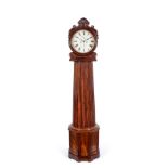 ~ An Unusual Scottish Column Shaped Eight Day Longcase Clock, signed Wm Paterson, Edinburgh, circa