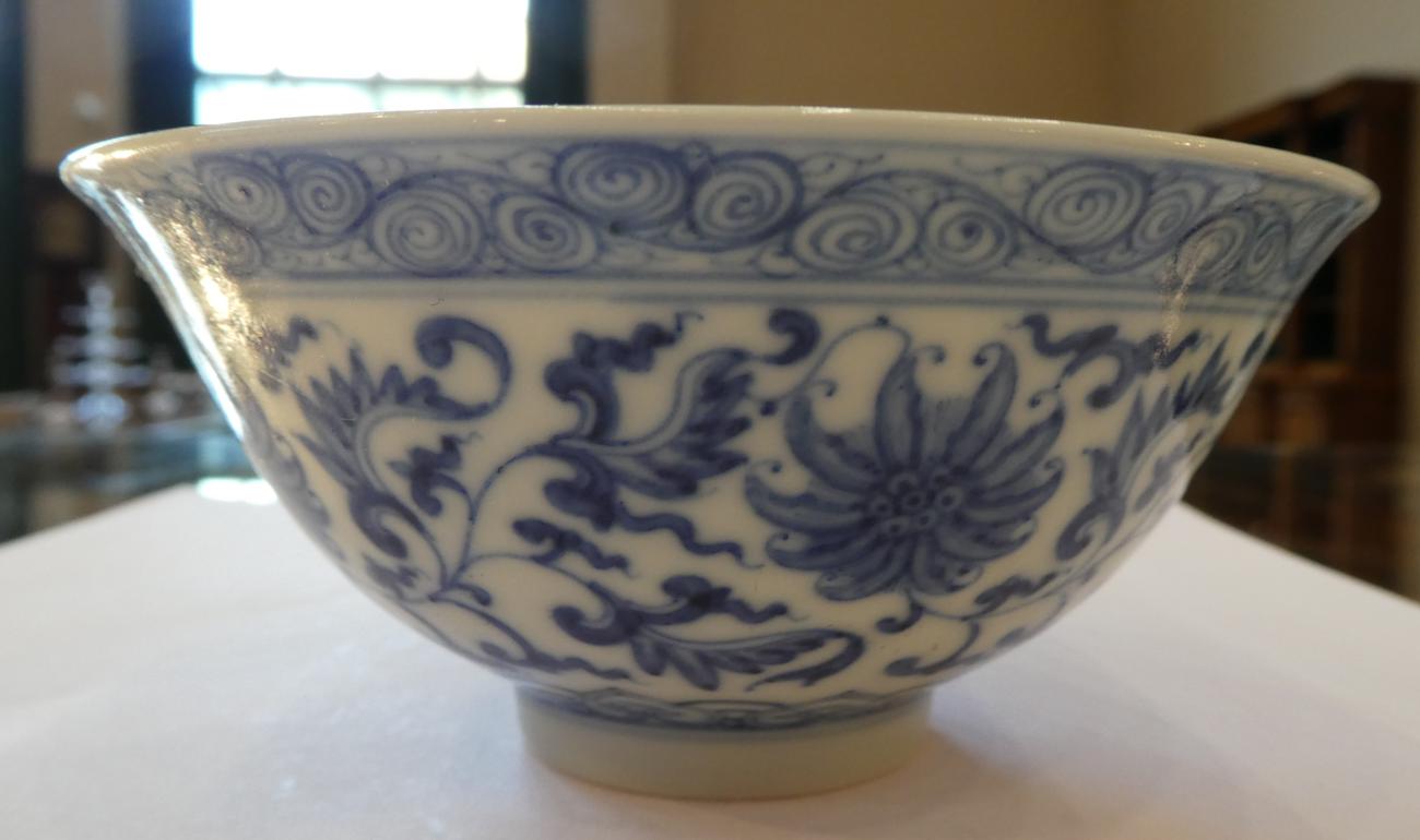 A Pair of Chinese Porcelain Bowls, with slightly everted rims, painted in underglaze blue with - Image 11 of 11