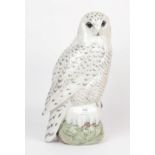 Royal Copenhagen; Snowy Owl, number 1829, 40cm high. Good condition throughout