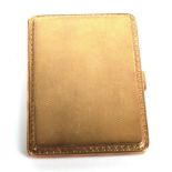 A 9 carat gold cigarette case . Gross weight 85.69 grams.