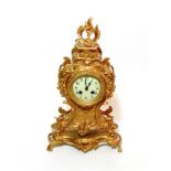 A French gilt metal striking mantel clock