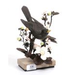 Albany Fine China Limited, a limited edition figure of a Blackbird, 23cm high