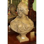 ^ A plaster bust stamped to the verso ''Portrait de Madame La Contesse'', 72cm high