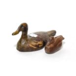 Two antique decoy ducks