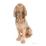 Royal Copenhagen: Bloodhound, number 1322, 23cm high. Good condition throughout