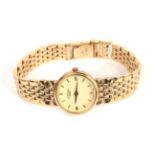 A lady's 9 carat gold wristwatch, signed Rotary