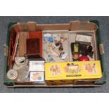 Mixed lot including two Pelham puppets (boxed); playing cards (including two packs Orient Shipping
