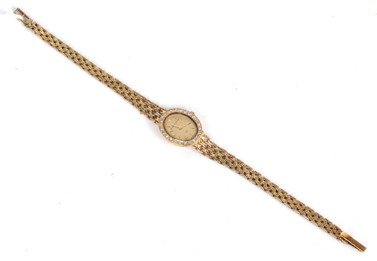 A 9 carat gold Buech-Girod lady's wristwatch