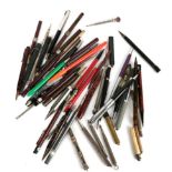 A collection of 19th/20th century propelling pencils, various dates and makers, and silver