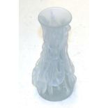 Mihai Topescu (Romanian) A frosted art glass vase, signed