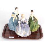 Three Royal Doulton figures 'Adrienne', 'Fleur' and 'Nicola'