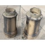 ^ A pair of circular chimney pots, 67cm high