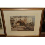 Noel Harry Leaver ARCA (1889-1951), ''Tarragona, Spain'', signed, watercolour, 27cm by 37cm Artist's