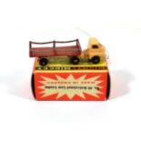 Benbros Mighty Midgets No.44 Articulated Low Loader dark cream cab with red chain back BPW (E box