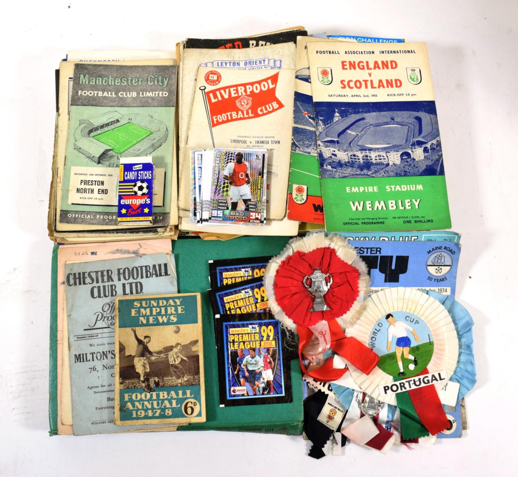 Football Programmes A Collection from 1948 to 1960 approximately 90 examples including Cup Finals: