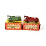 Benbros Mighty Midgets No.33 Breakdown Lorry (i) metallic green MW (ii) dark red MW (both E box