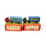 Benbros Mighty Midgets No.43 Articulated Van (i) metallic dark green cab, dark blue trailer BPW (E