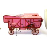 Threshing Machine Working Model finished in pink with plate to side 'Cumbria Steam Gathering'