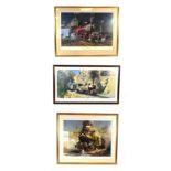 Terence Cuneo Signed Prints Duchess of Hamilton, King George V and The Climb to Asmara (all