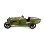 Compagnie Industrielle Du Jouet (CIJ) P2 Alfa Romeo mid green (overall F-P, front wheels loose on