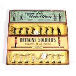 Britains 1253 United States Navy Whitejackets Marching With Officer 8 figures and 2080 Royal Navy