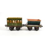 Bing Gauge I Post Wagon 5 1/4'', 13.5cm with letter box slot and twin opening door to centre (G,