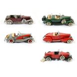 Franklin Mint Various US Cars Duesenburg Sports (1935), Stutz Black Hawk (1928), Dusenburg J (1930),