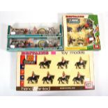 Britains Plastic Figure Sets 7457 Federal Infantry, 7427 Confederate Infantry (cellophane damaged)