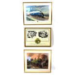 Terence Cuneo Signed Print Mallard with separate certificate 'This print was carried on the