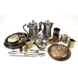 Various Shipping Companies Metalware Group including RM&PS coffee and tea pots, Cooks Nile Service