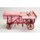 Threshing Machine Large Working Model finished in pink