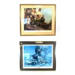 Terence Cuneo Signed Prints Duchess of Hamilton, Flying Scotsman and Winston Churchill (all