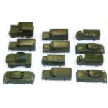 Benbros Mighty Midgets Military Models 4xAmbulance, Land Rover, Daimler Dingo, 3xCovered wagons