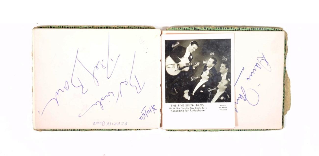 Autograph Book including Montgomery of Alamein FM 12/1/53, Wilfred Pickles, Joe Davis (Queens