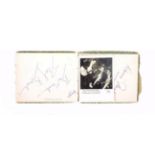 Autograph Book including Montgomery of Alamein FM 12/1/53, Wilfred Pickles, Joe Davis (Queens