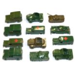 Benbros Mighty Midgets Military Models 3xAmbulance, 3xLand Rovers, 3xDaimler Dingos, 2xCenturion