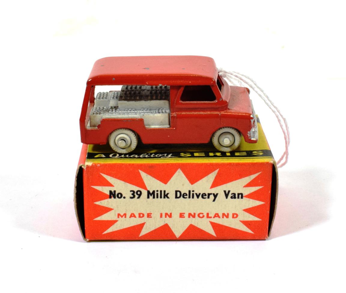 Benbros Mighty Midgets No.39 Milk Delivery Van red, white painted wheels (E box E-G)