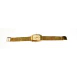 A 9 carat gold Record gents wristwatch