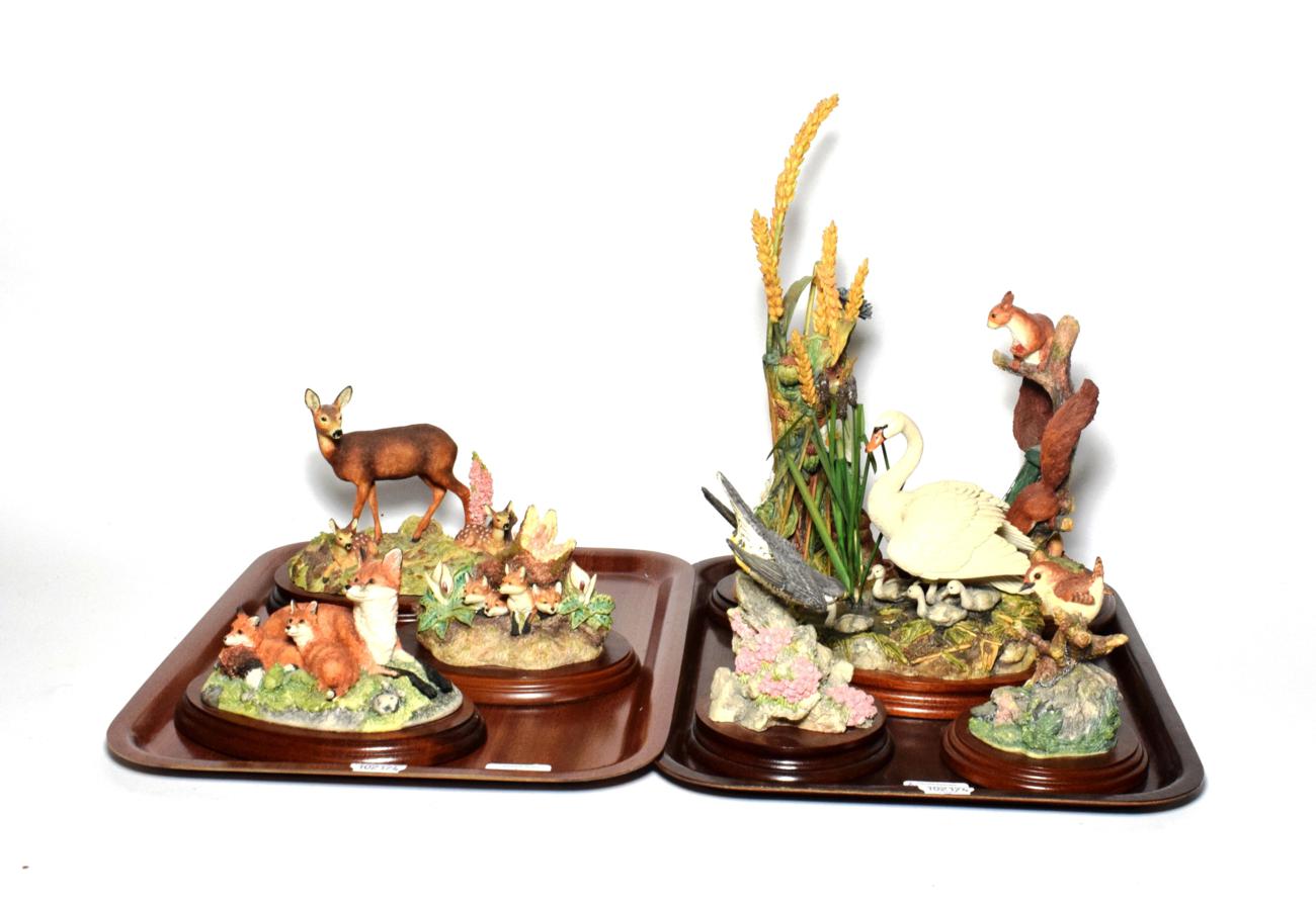 Border Fine Arts British wildlife figurines including: 'A Brave New World' model No. BO368, 'In A