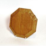 Robert 'Mouseman' Thompson octagonal stand, 19.5cm